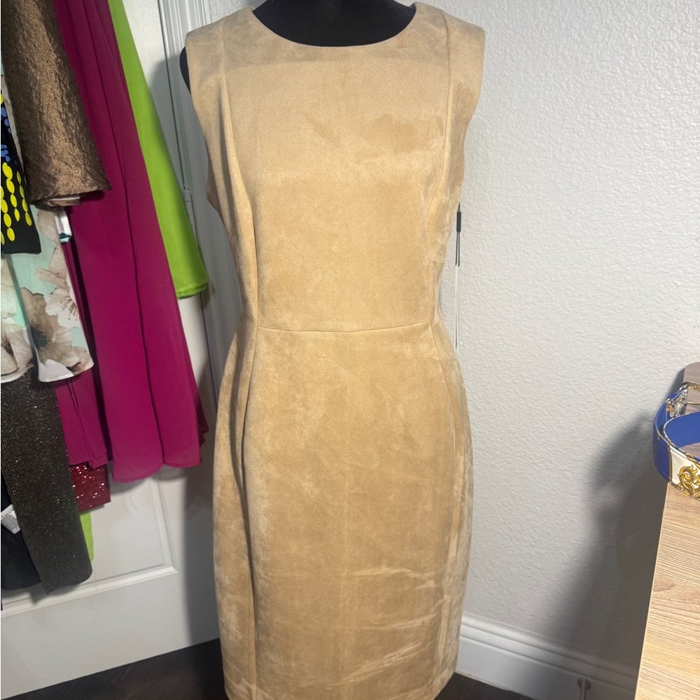 Calvin Klein Tan Midi Dress
